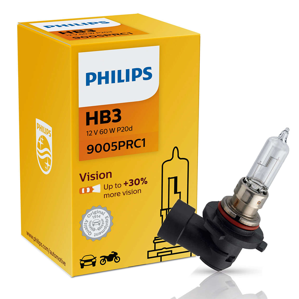HB3 PHILIPS VISION +30% 12V 65W 9005