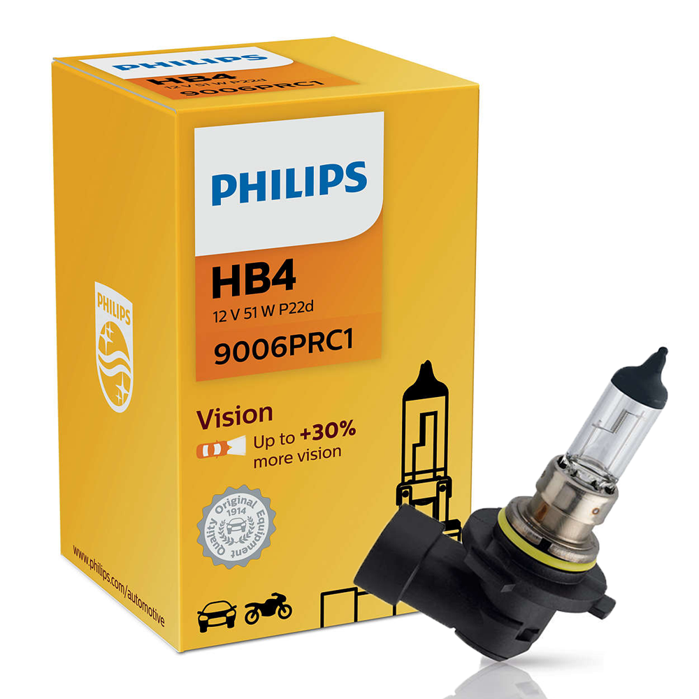 HB4 PHILIPS VISION +30% 12V 55W 9006