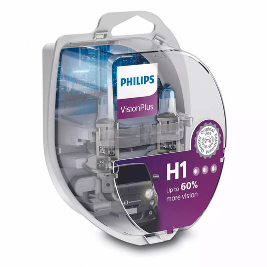 PHILIPS H1 VISION PLUS +60% 2vnt