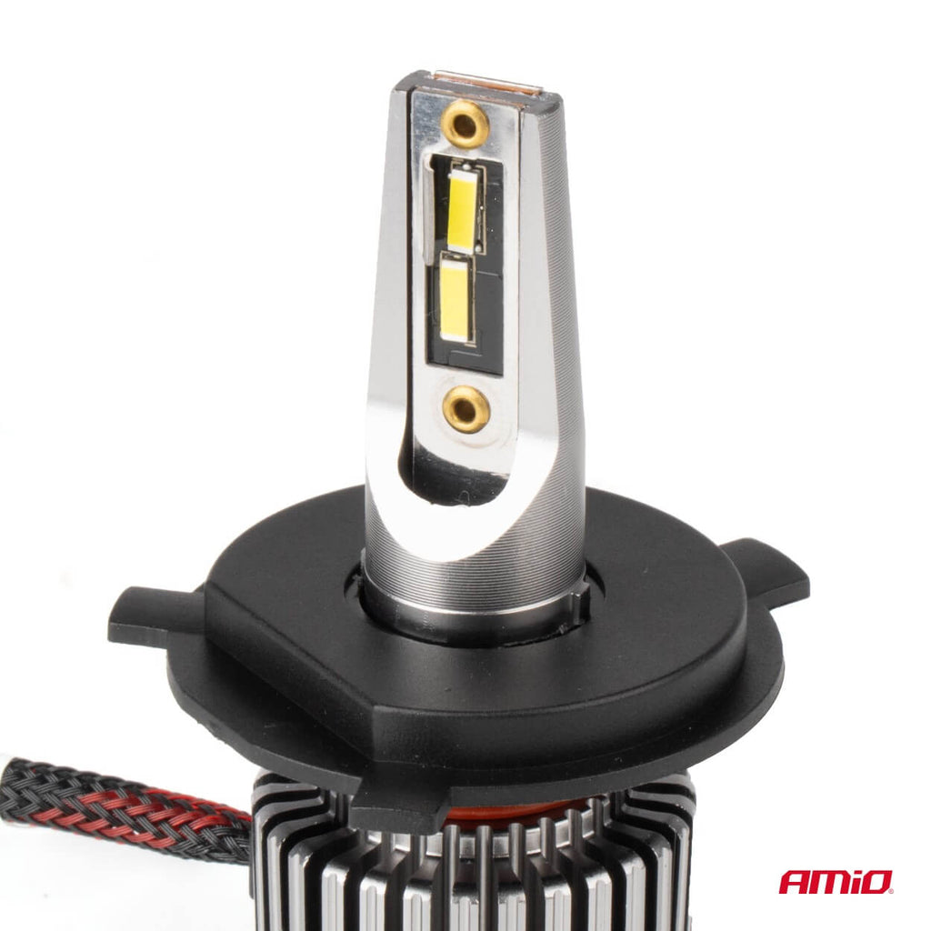 AMIO H4 LED CANBUS 6000K +400% 12V