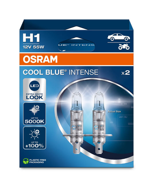 OSRAM H1 COOL BLUE INTENSE NEXT GEN 5000K +100%