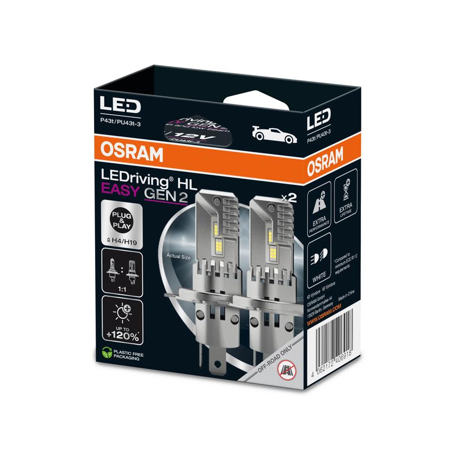 OSRAM H4 / H19 LEDriving HL EASY 6500K GEN2