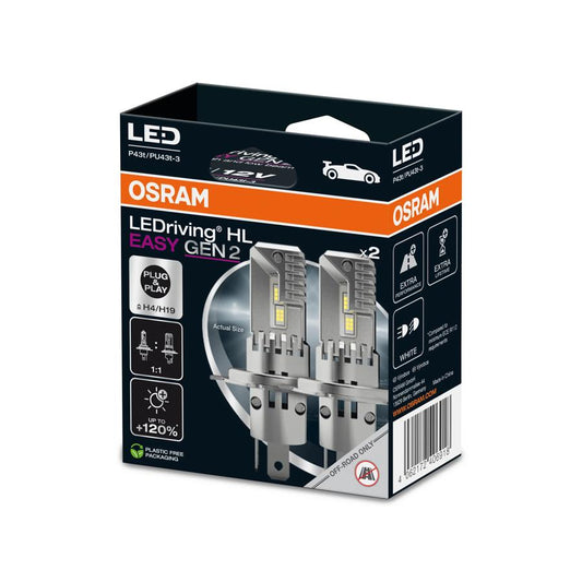 OSRAM H4 / H19 LEDriving HL EASY 6500K GEN2