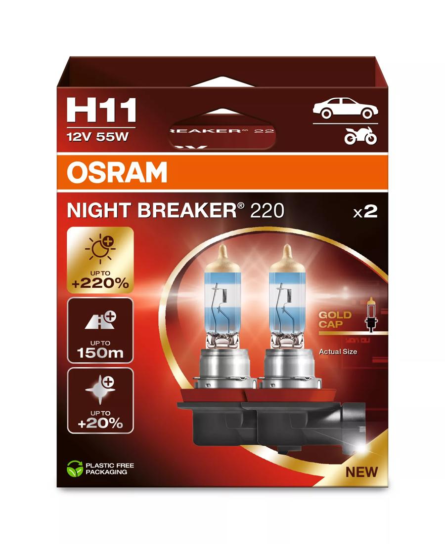 OSRAM H11 NIGHT BREAKER +220%