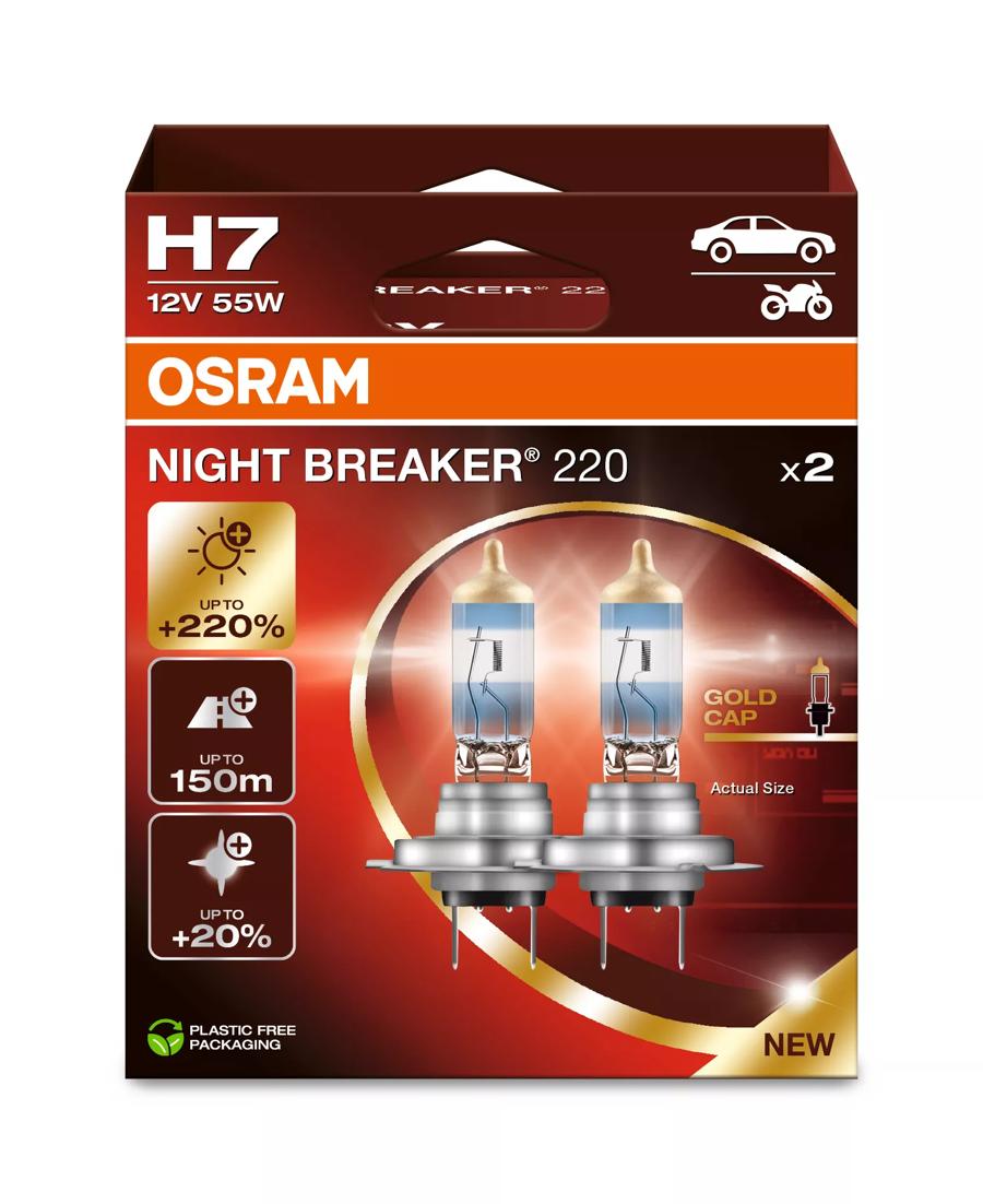 OSRAM H7 NIGHT BREAKER +220%
