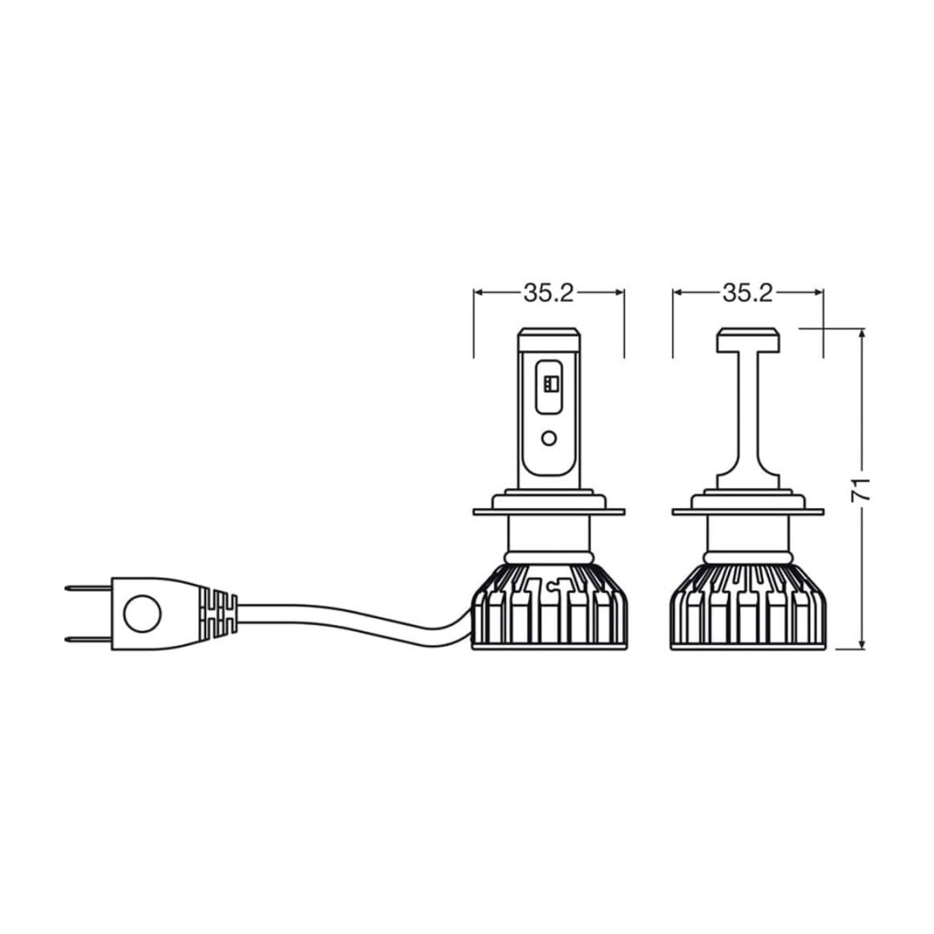 OSRAM H7 NIGHT BREAKER LED SMART 16W 12V +330% (LEGALIOS)